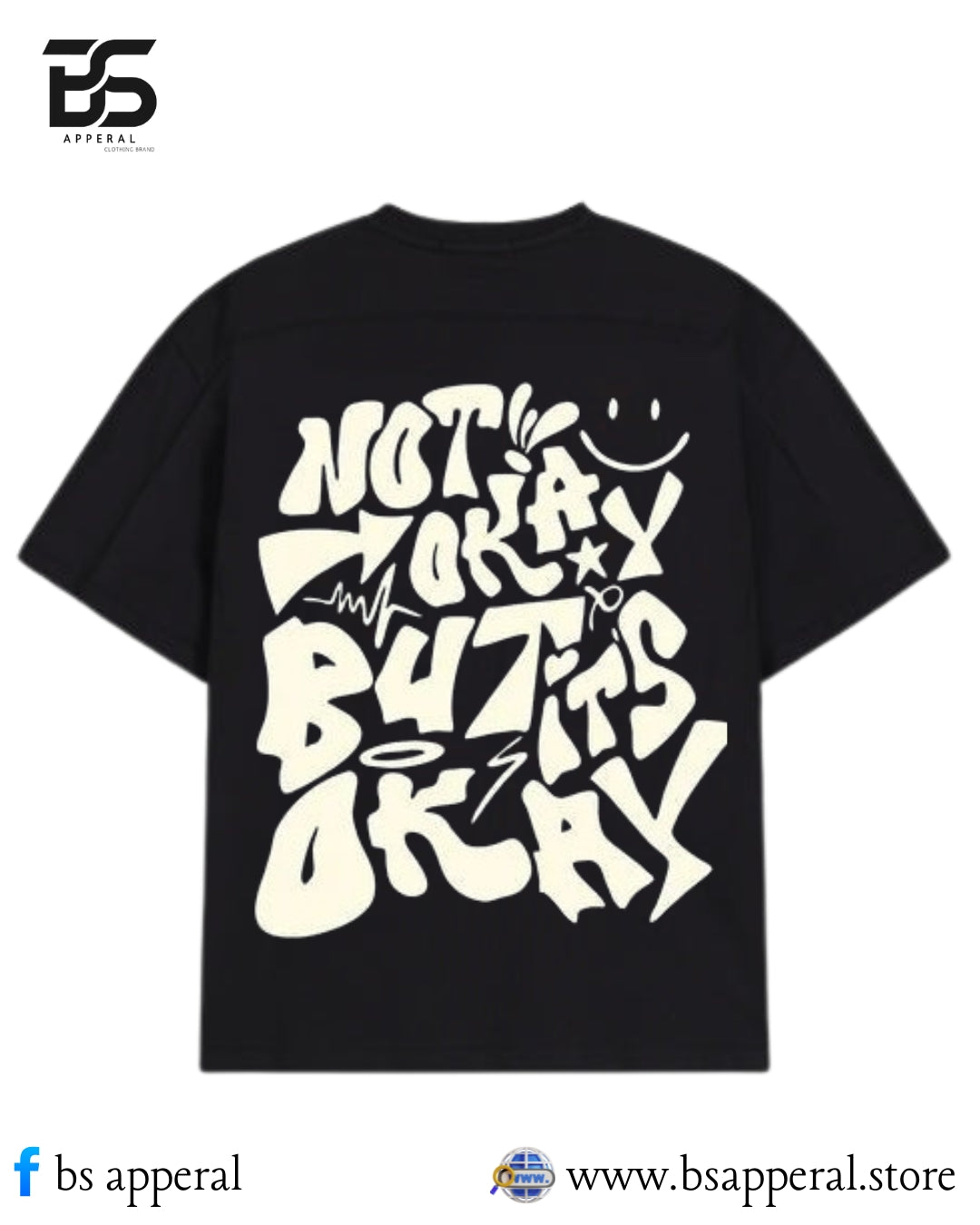 MEN OVERSIZED T-SHIRT WITH ITS OKAY DESIGN