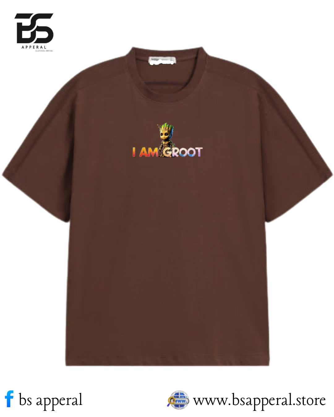 MEN OVERSIZED T-SHIRT WITH I AM GROOT DESIGN