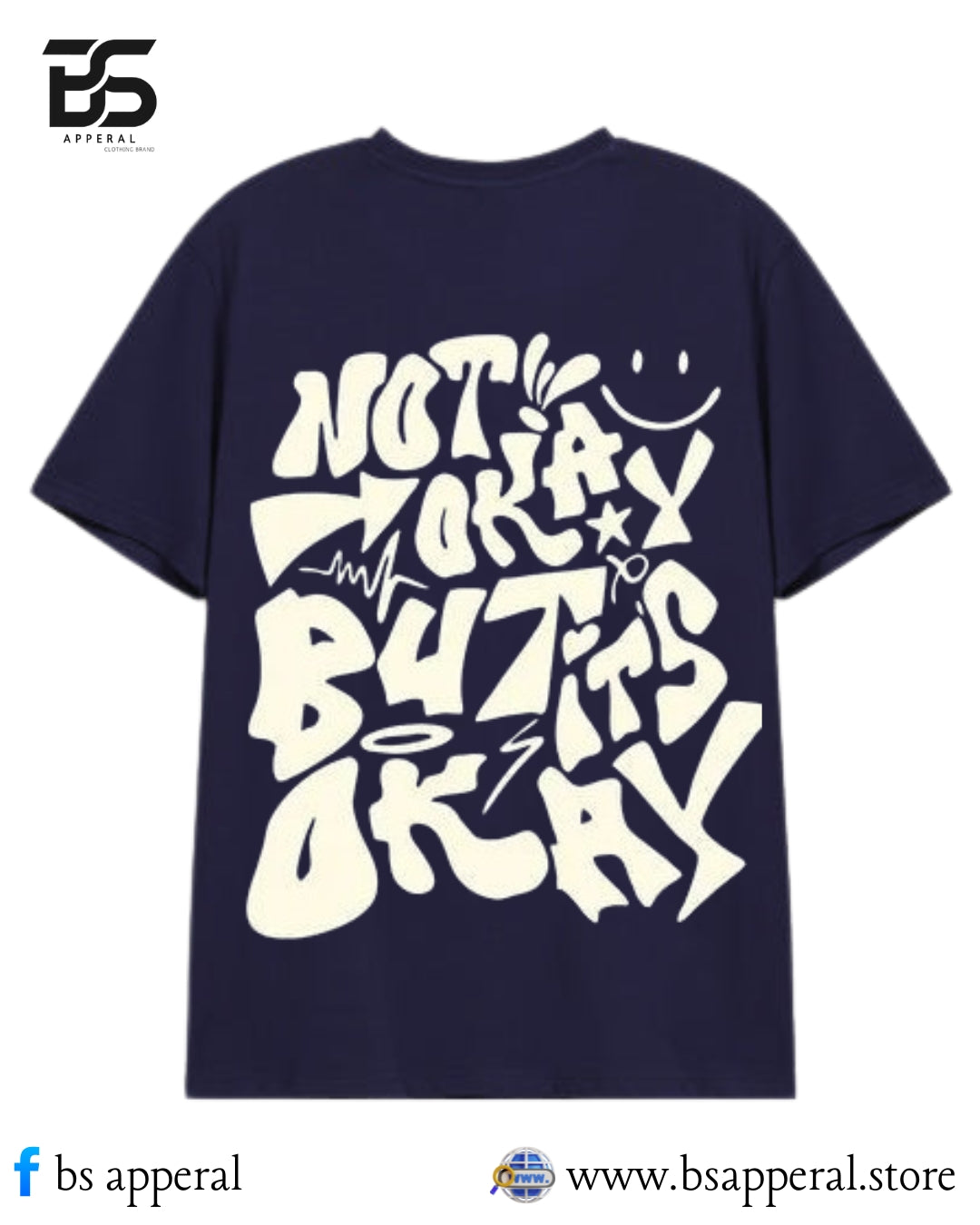 MEN OVERSIZED T-SHIRT WITH ITS OKAY DESIGN