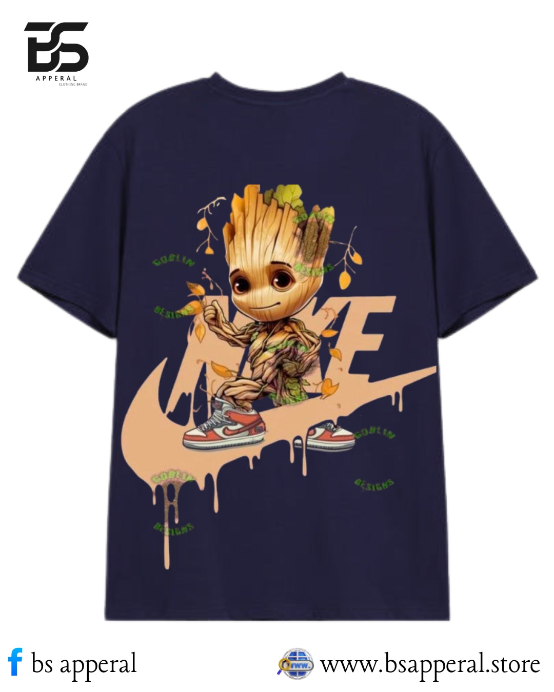 MEN OVERSIZED T-SHIRT WITH I AM GROOT DESIGN
