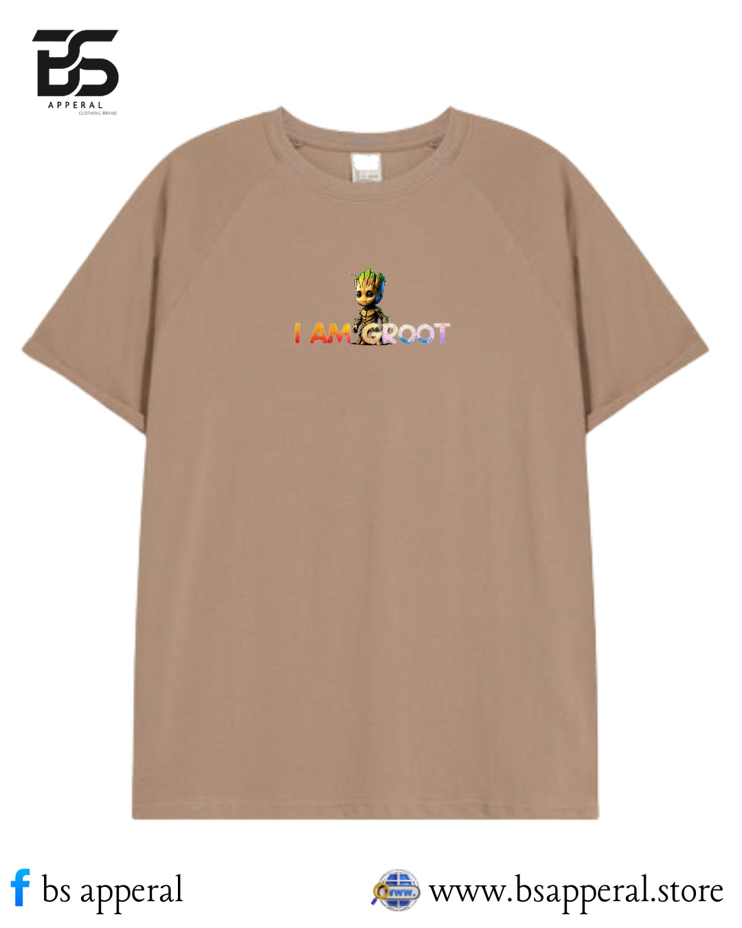 MEN OVERSIZED T-SHIRT WITH I AM GROOT DESIGN