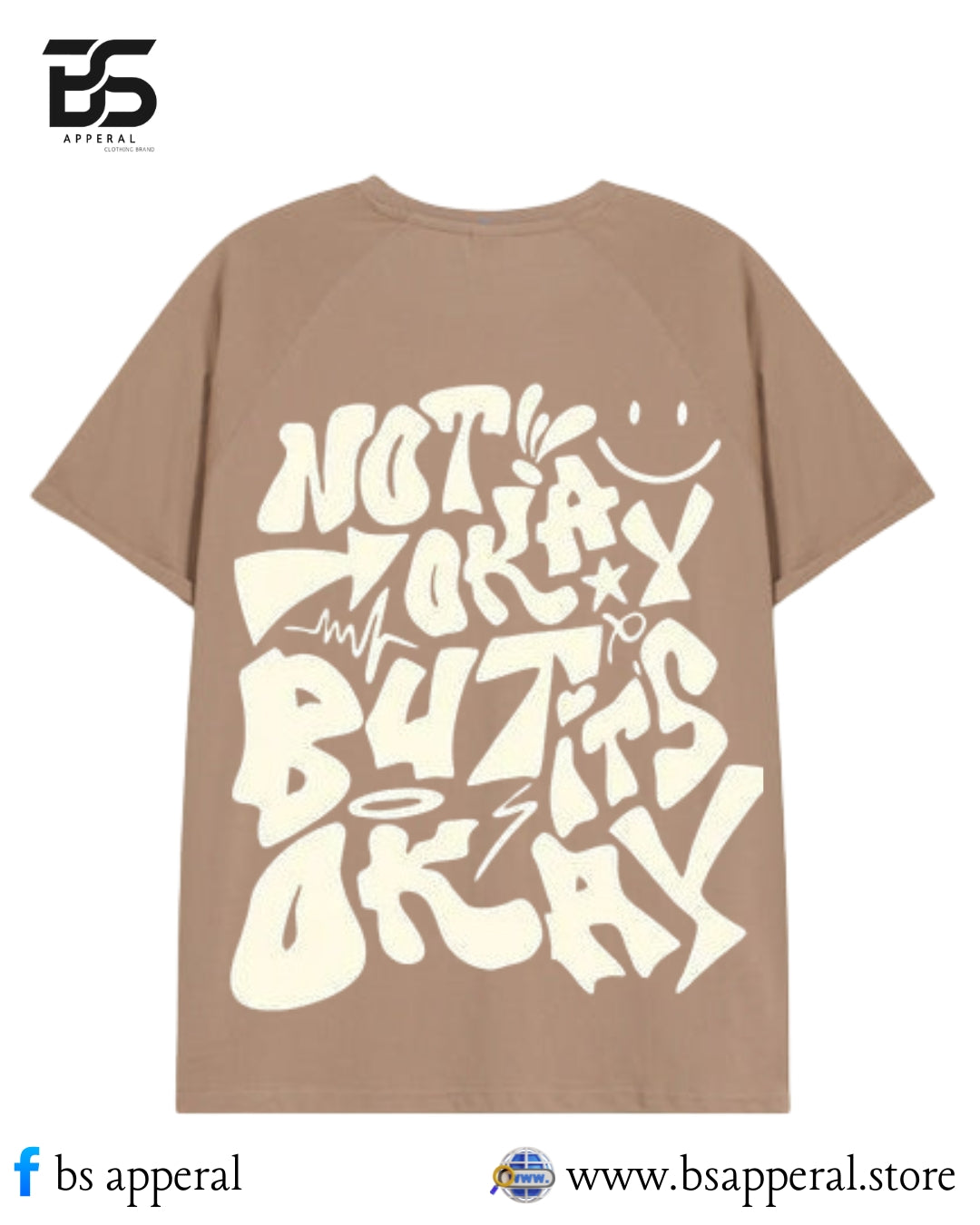 MEN OVERSIZED T-SHIRT WITH ITS OKAY DESIGN