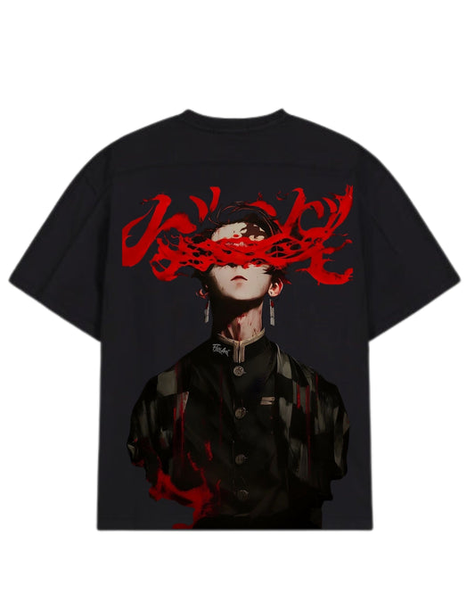 MEN'S OVERSIZED TEE'S WITH TANJIRO DESIGN