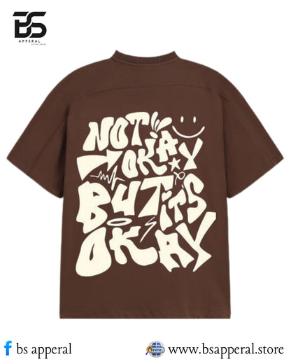 MEN OVERSIZED T-SHIRT WITH ITS OKAY DESIGN