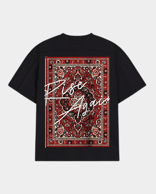 MEN OVERSIZED T-SHIRT WITH RISE DESIGN